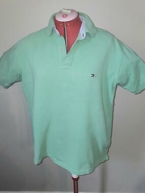 Tommy Hilfiger Seafoam Green Men's Polo Shirt